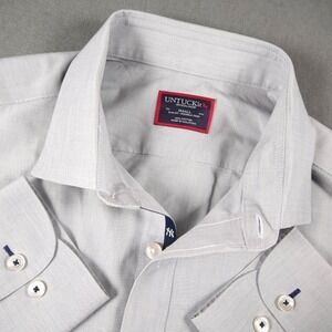 UNTUCKit MLB New York Yankees Shirt Mens S Slim Grey Stripe 40478